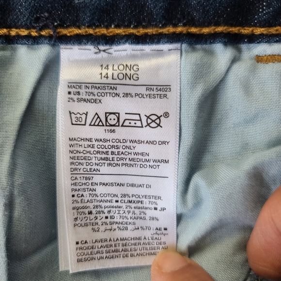 Old Navy Rockstar Mid-Rise skinny  Jeans medium wash size 14 Long - Picture 6 of 9